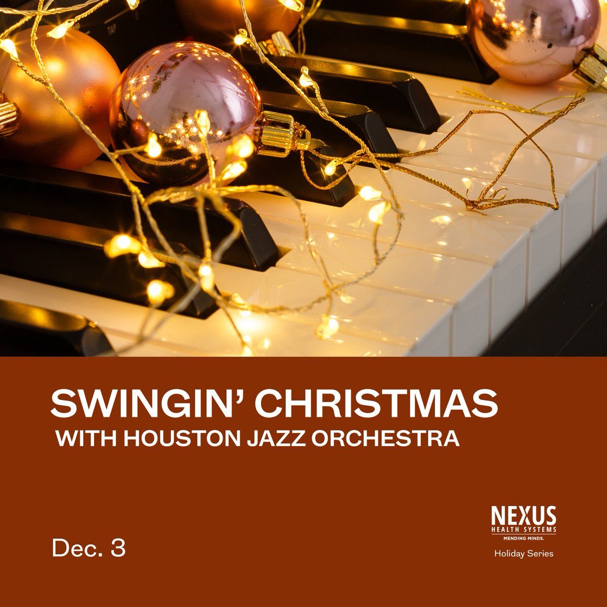 Houston Jazz Orchestra - A Swingin Christmas at Jones Hall at Wortham Center