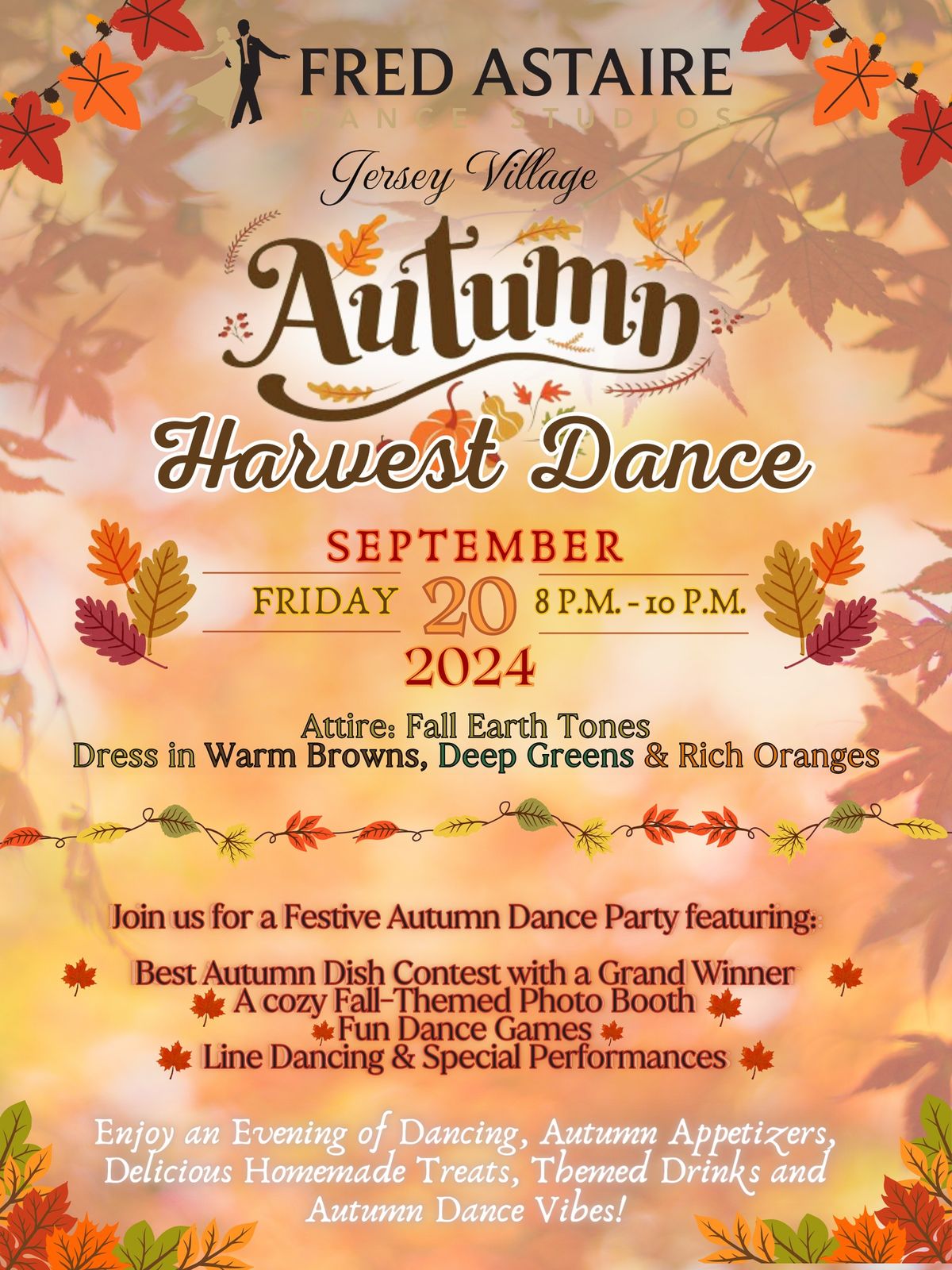 Autumn Harvest Dance Party with Fred Astaire Dance Studios Jersey Village