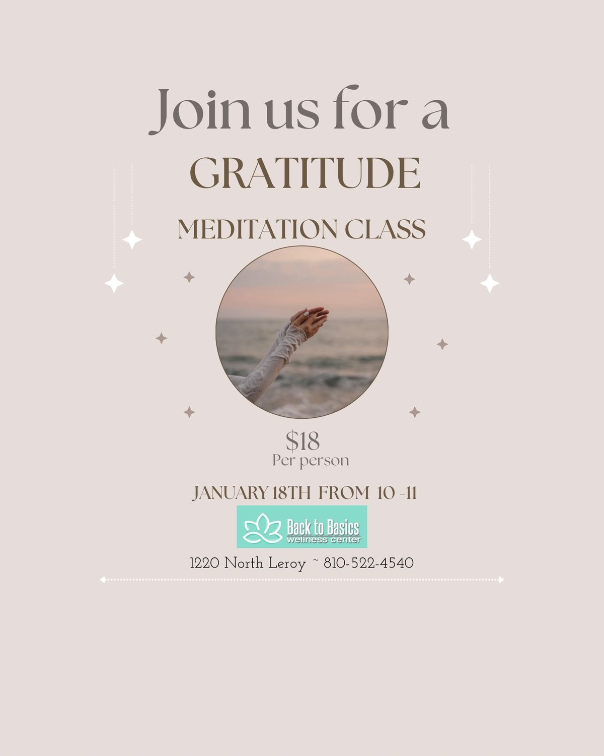 Gratitude Meditation Class