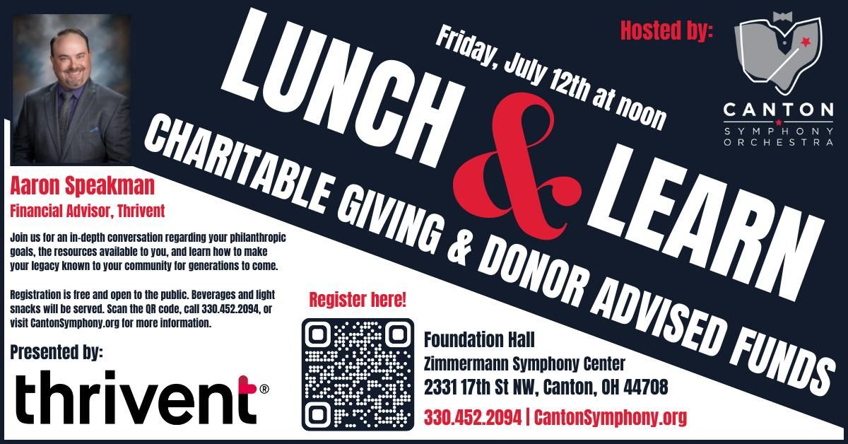 Lunch & Learn: Charitable Giving & Donor Advised Funds