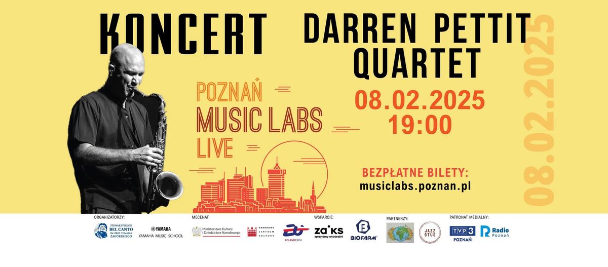 Koncert Darren Pettit Quartet w ramach Cyklu Pozna\u0144 Music Labs Live