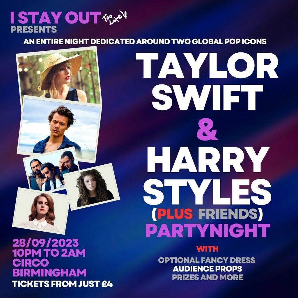 Taylor Swift vs Harry Styles Party Night - Birmingham