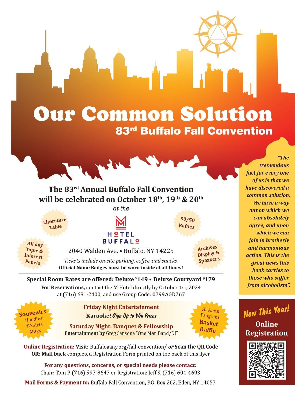 83rd Annual Buffalo Fall Convention