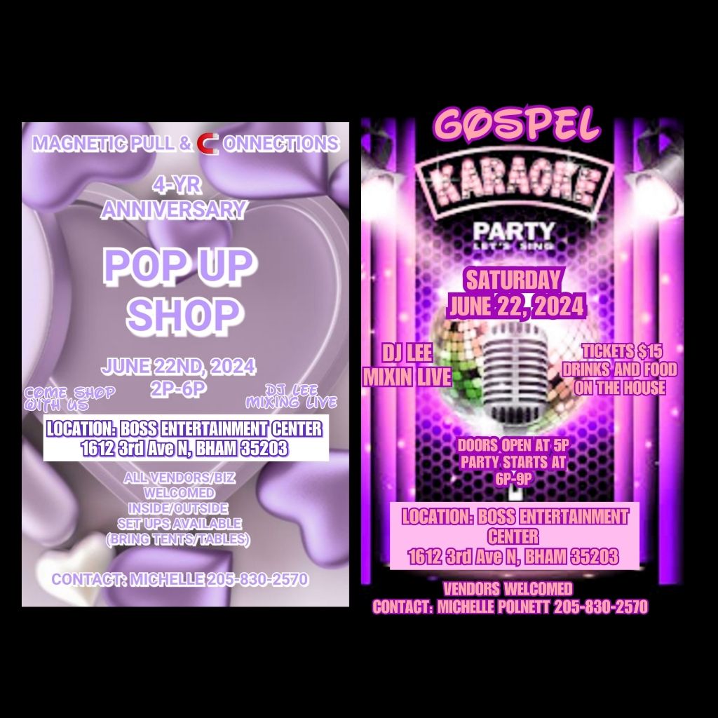 4Yr Anniversary Pop Up Shop & Gospel Karaoke Party 