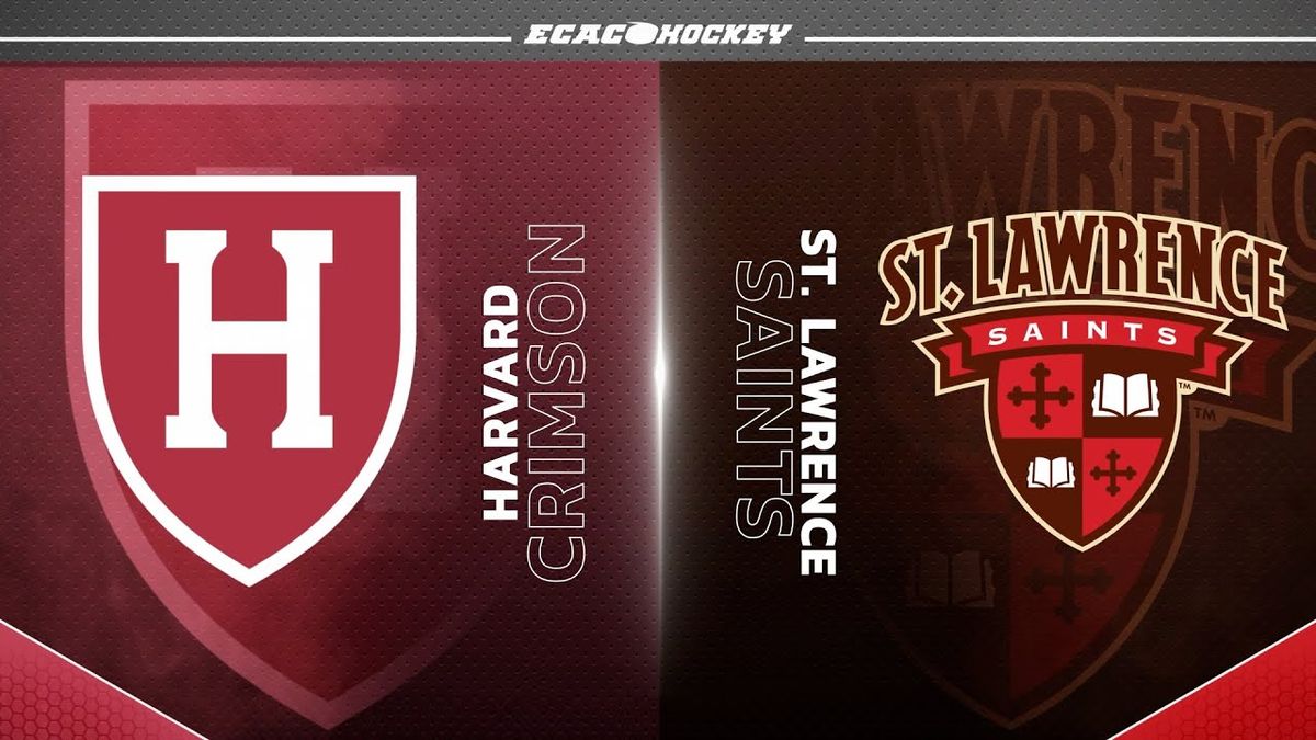 St. Lawrence Saints at Harvard Crimson Mens Hockey