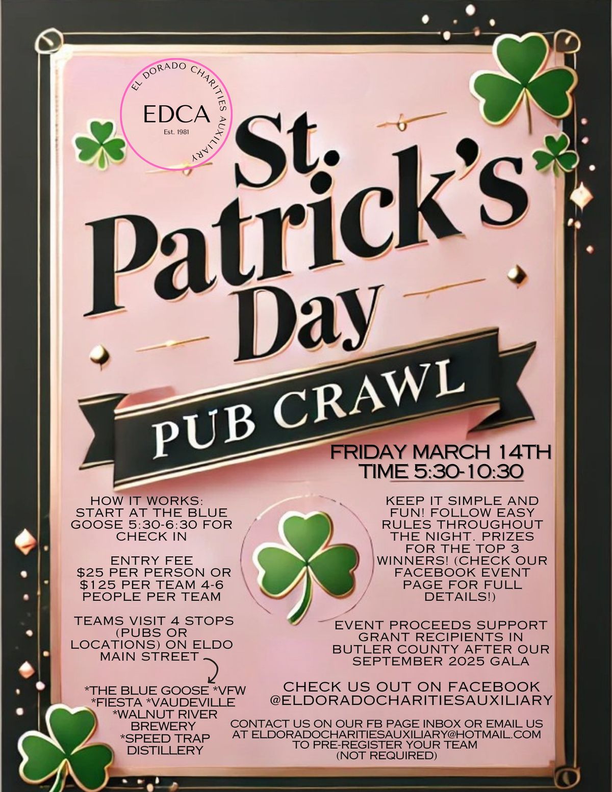 EDCA St. Patrick's Day Pub Crawl