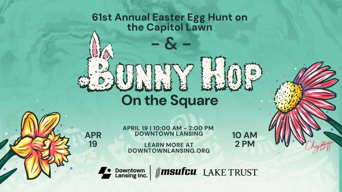 The 61st Annual Easter Egg Hunt on the Capitol Lawn & Bunny Hop on the Square