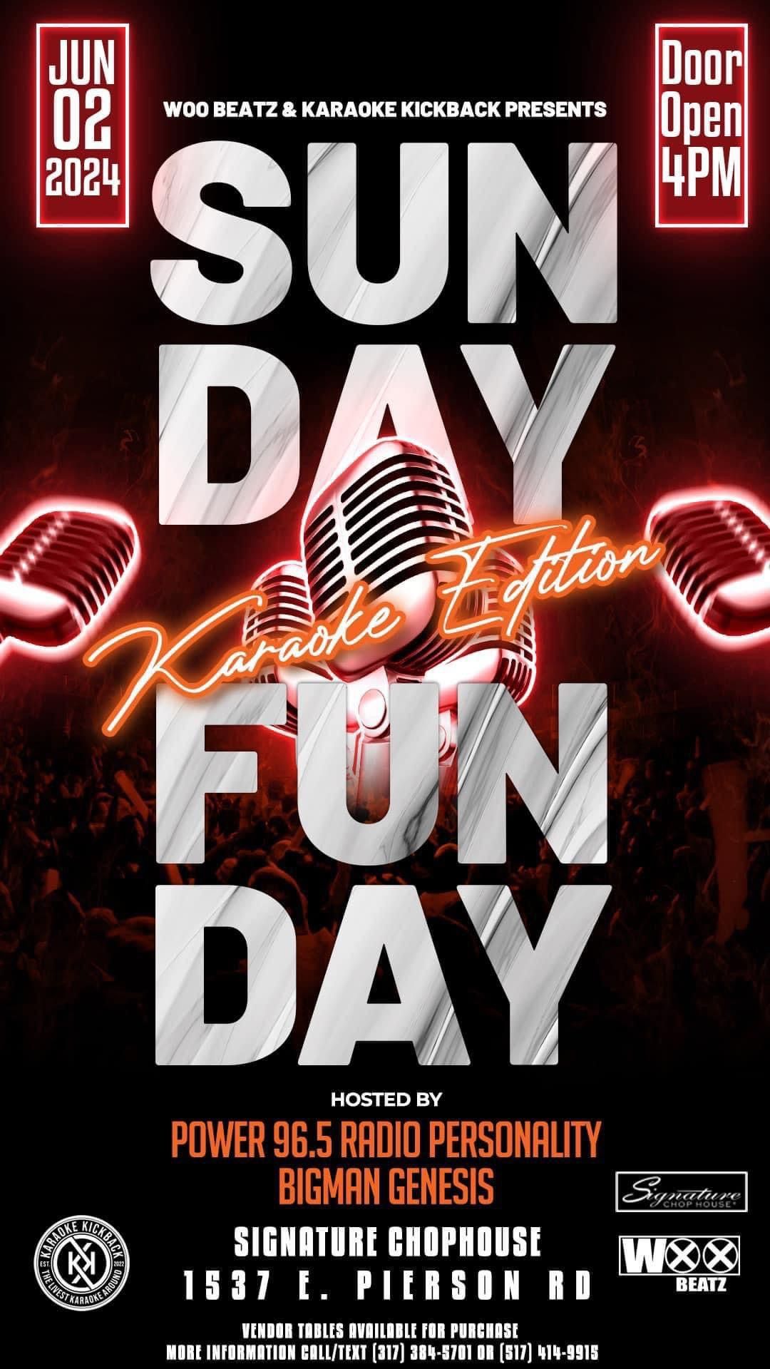 Sunday Funday:Karaoke Kickback Edition 