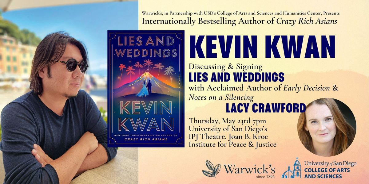 Kevin Kwan at USD: LIES AND WEDDINGS with Lacy Crawford