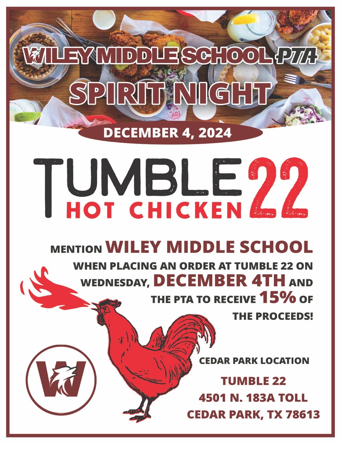 Tumble 22 Spirit Night