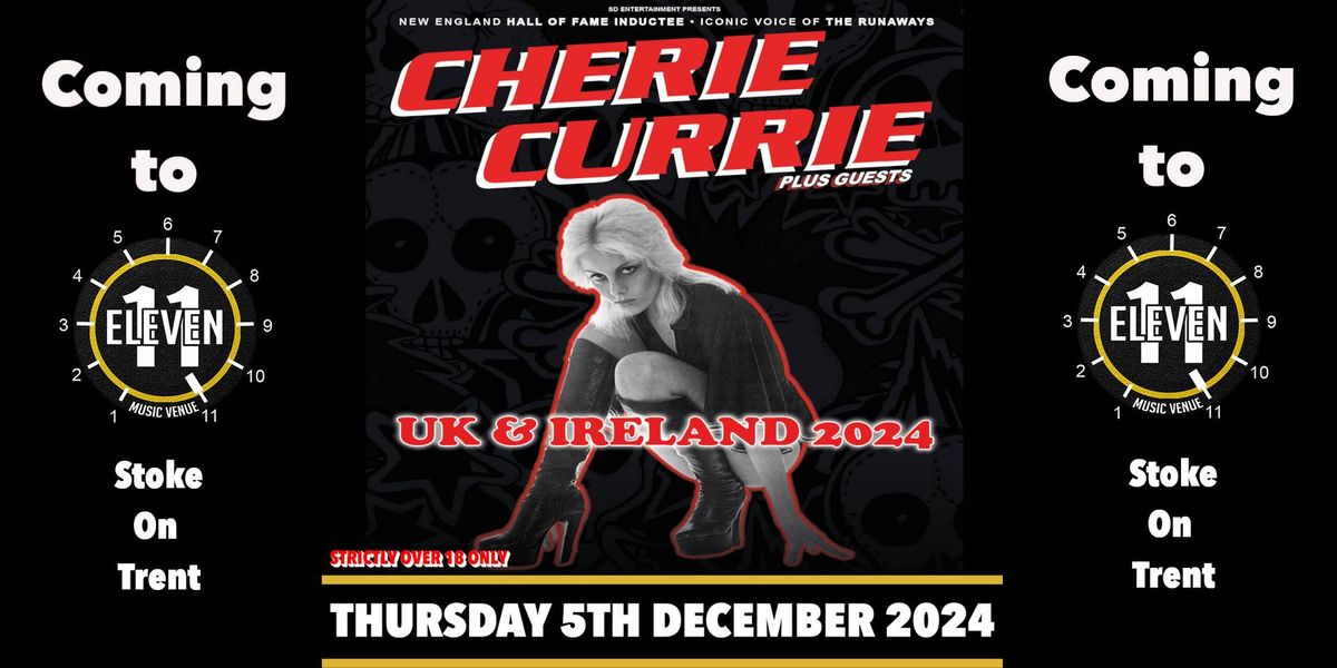 Cherrie Currie voice of the Runaways live Eleven Stoke 