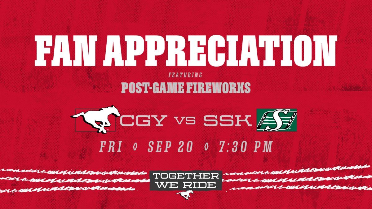 Calgary Stampeders at Saskatchewan Roughriders