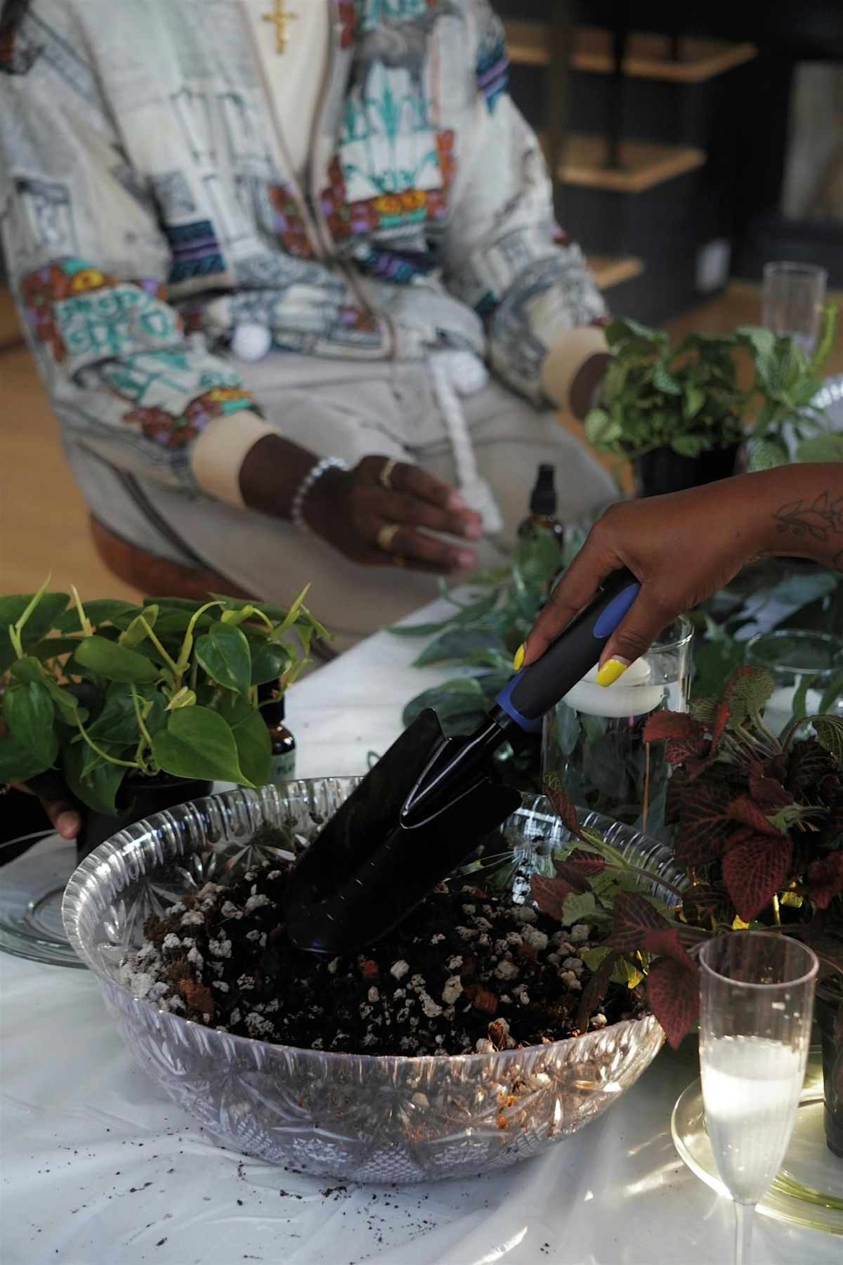 Growin' & Glowin' : A Rooftop Repotting Experience