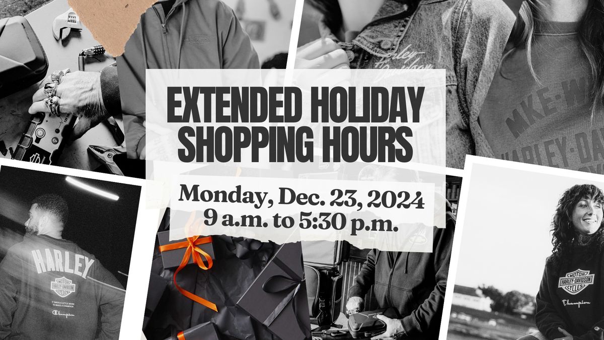 Extended Holiday Shopping Hours