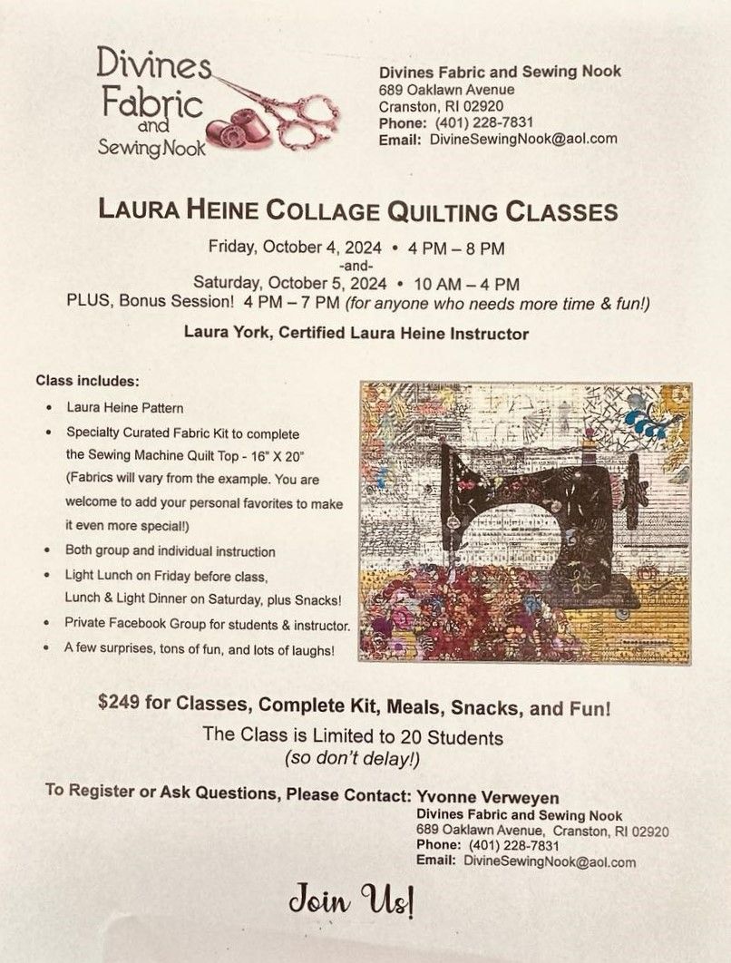 Laura Heine Featherweight 2 Day Quilting class