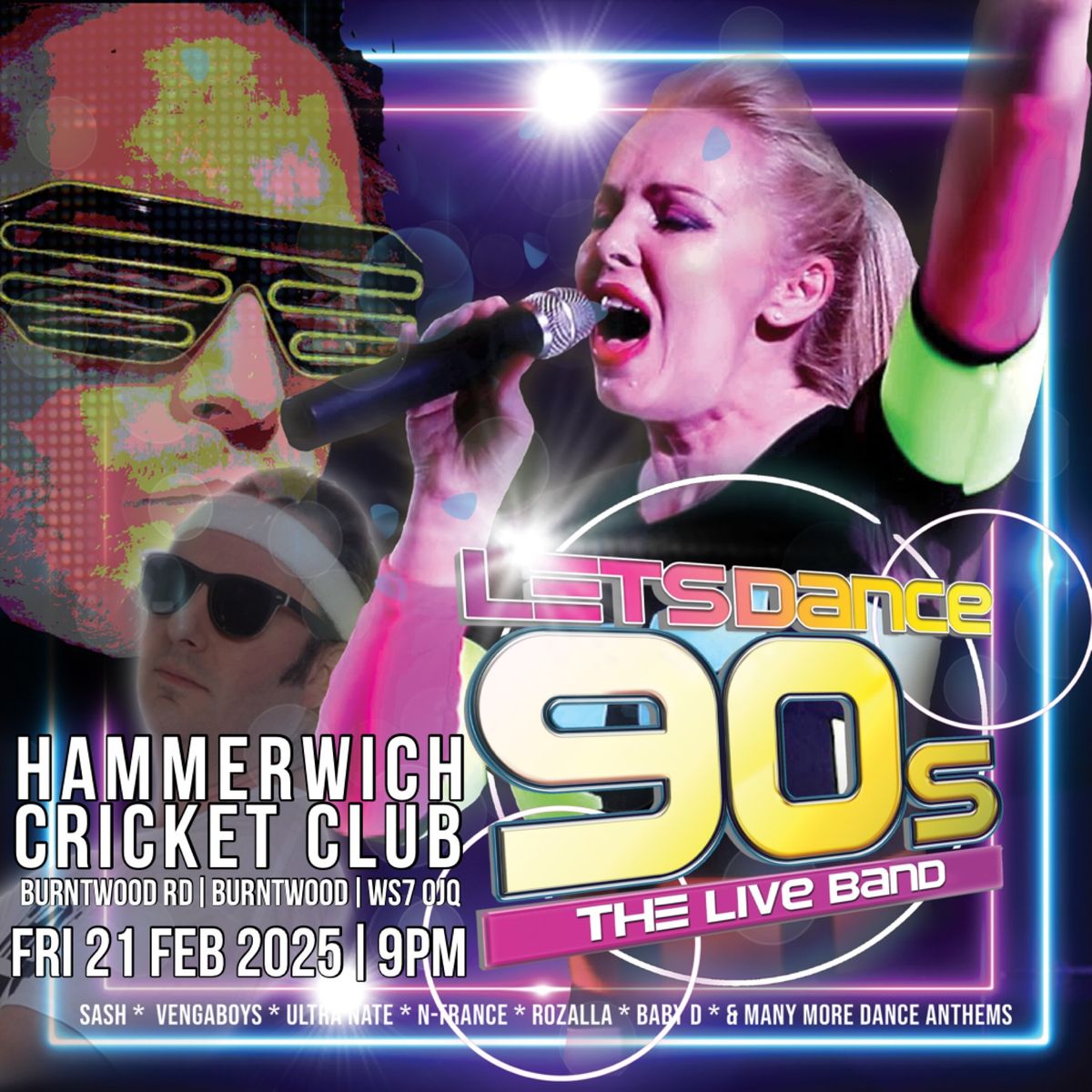 Let\u2019s Dance 90\u2019s Band Live at Hammerwich Cricket Club, Burntwood