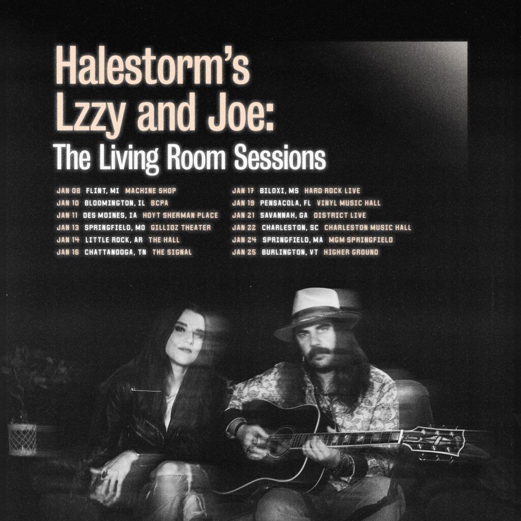 Halestorm's Lzzy Hale and Joe Hottinger at The Machine Shop - MI