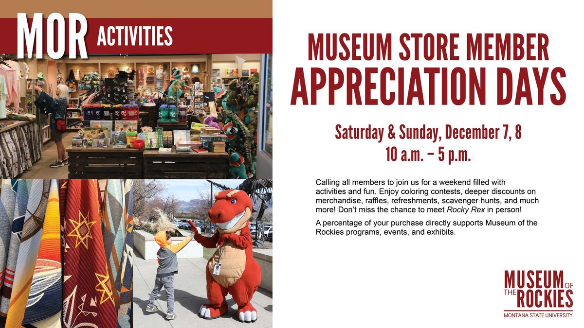 Museum Store Member Appreciation Days