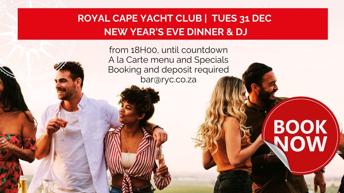 New Year Eve Dinner & DJ | Royal Cape Yacht Club