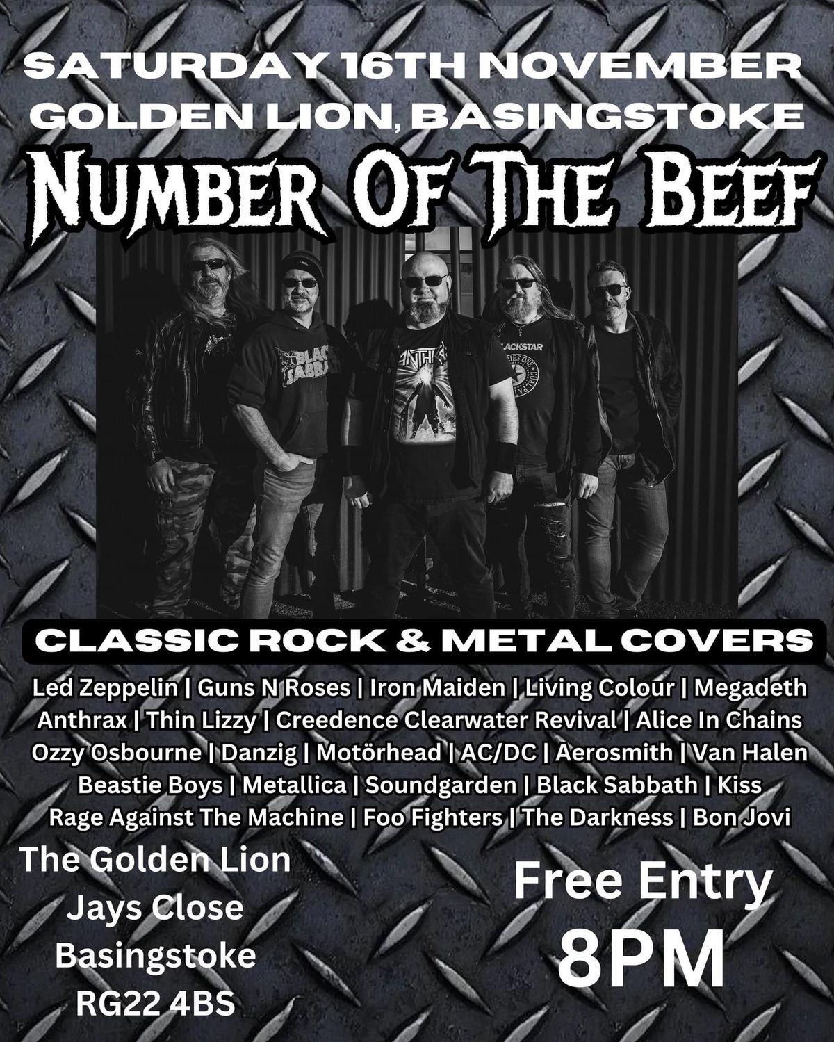 Live @ Golden Lion, Basingstoke - Number Of The Beef