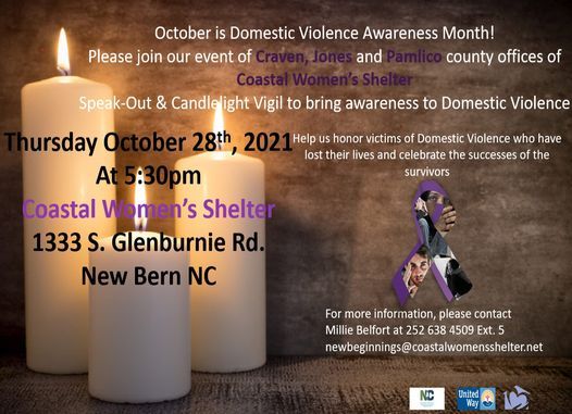 Coastal Women's Shelter (CWS) Tri-County Domestic Violence Awareness Vigil