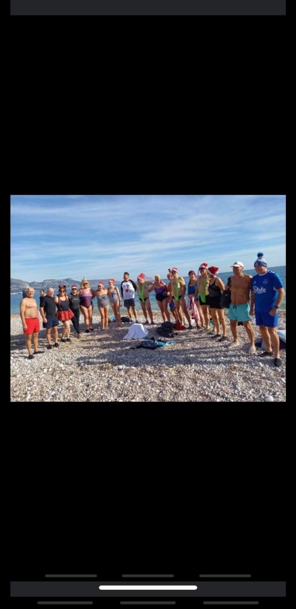 Boxing Day Dip, Albir, Spain!