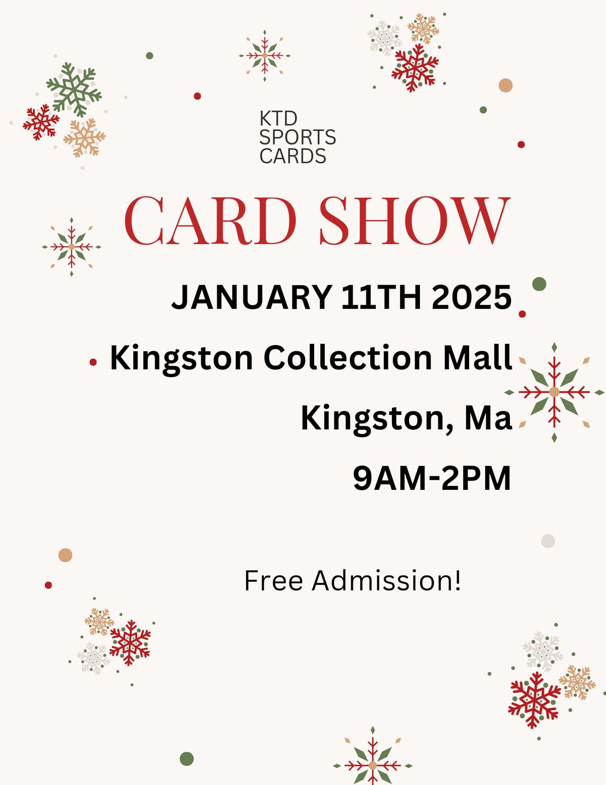 KTD Sports Card & Hobby Show!