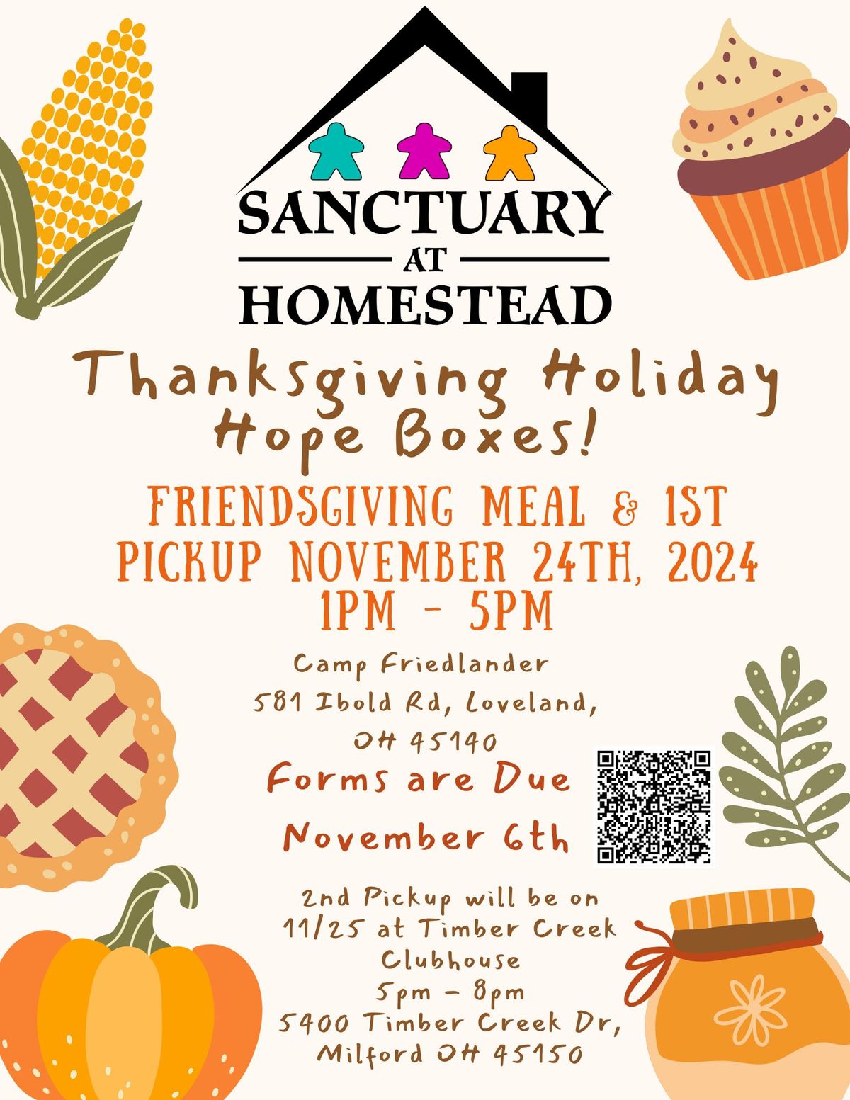 Thanksgiving Holiday Hope Boxes Pick Up and Friendsgiving Party