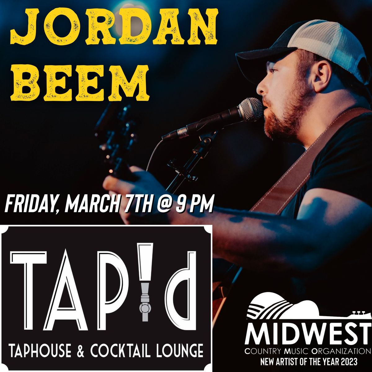 Jordan Beem live at Tap\u2019d