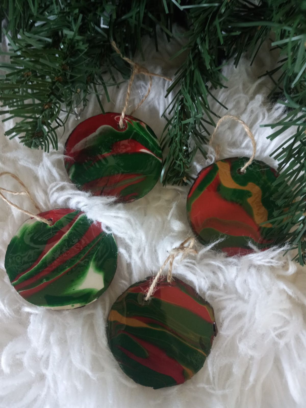 Gavin's Artworks Christmas ornament acrylic paint party