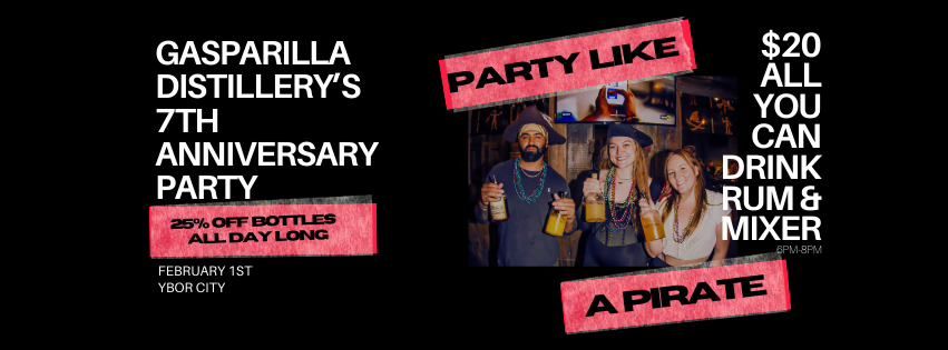 Gasparilla Distillery's 7th Anniversary Party