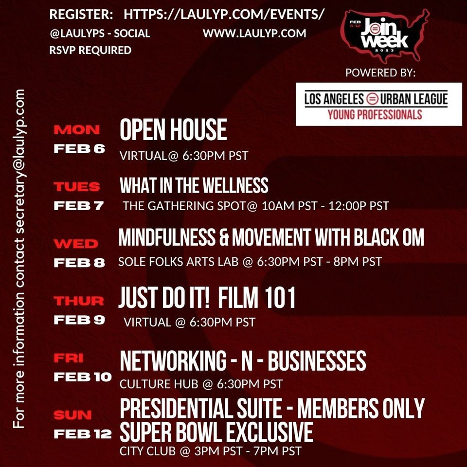 Join Week 2023 , Los Angeles, California, 6 February to 12 February