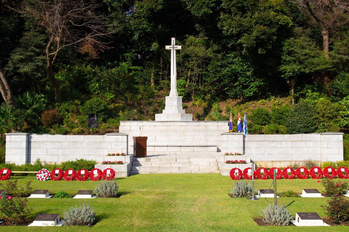 Remembrance Day Ceremony at Commonwealth War Cemetery, Hodogaya, Yokohama