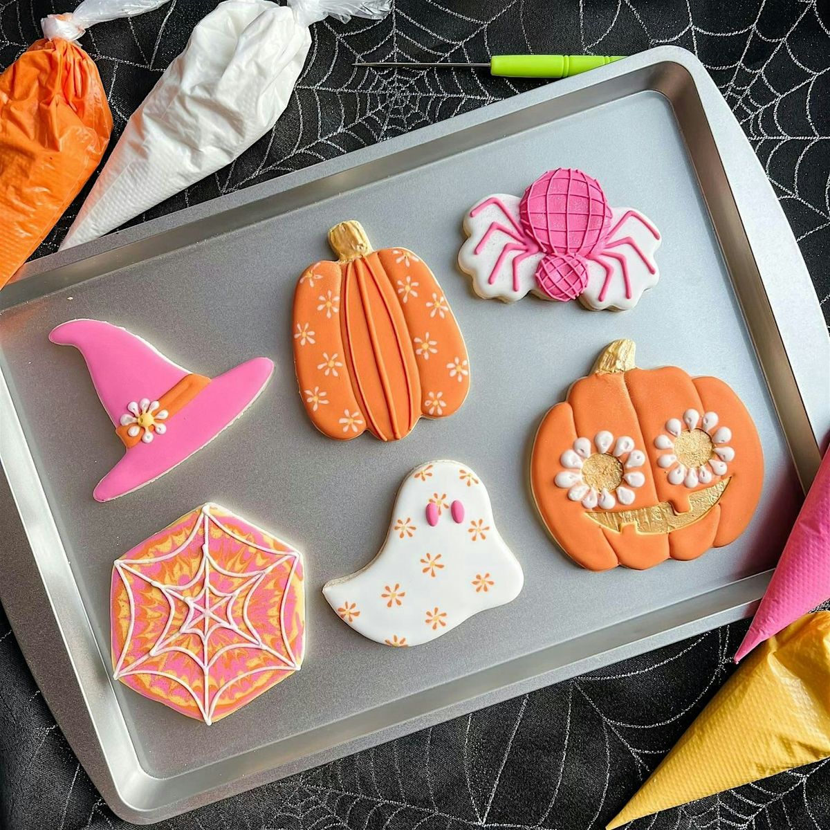 Groovy Halloween Cookie Decorating