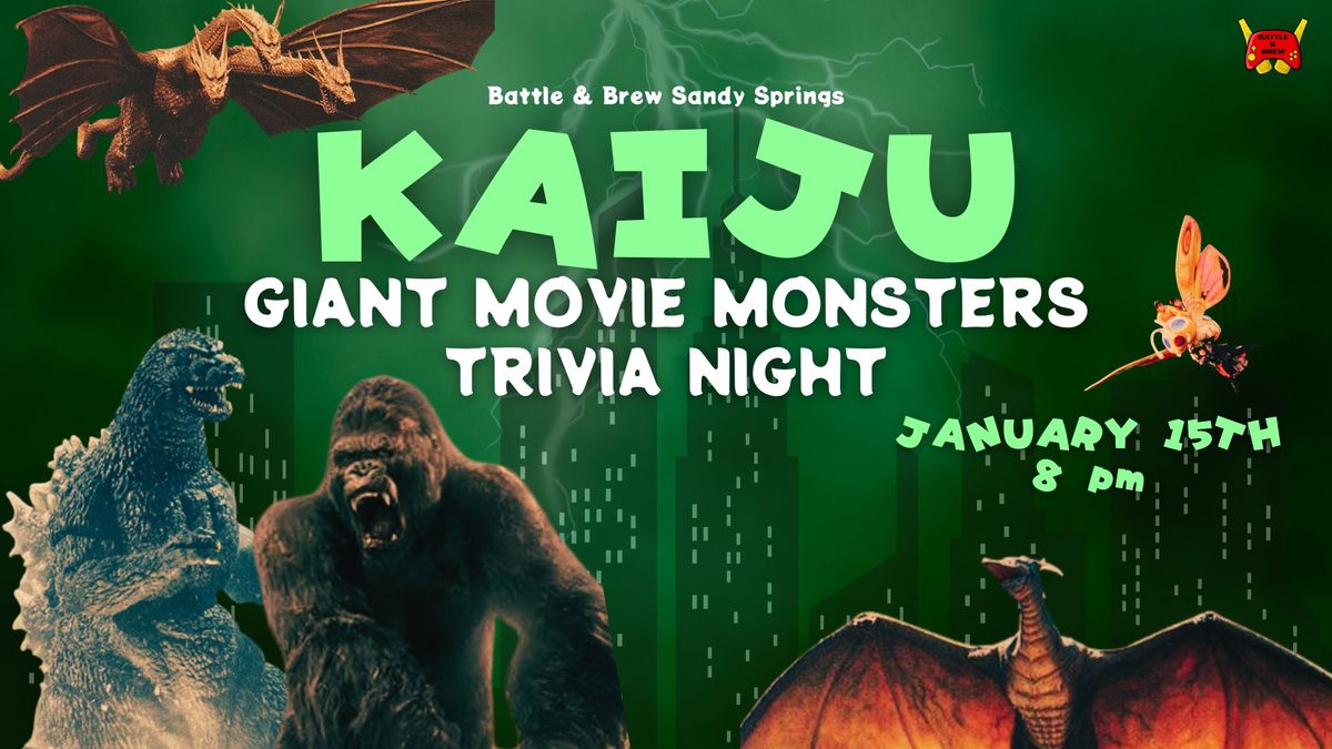 Kaiju (Giant Movie Monsters) Trivia Night