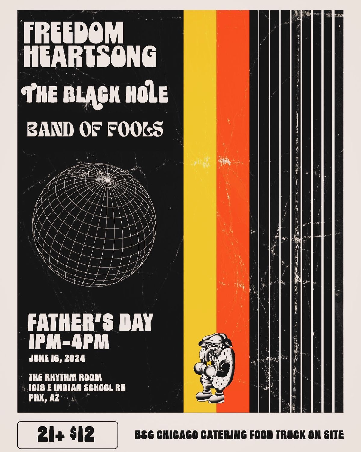 Freedom Heartsong, The Black Hole, & Band of Fools @ Rhythm Room, Father\u2019s Day (6\/16) 1pm-4pm