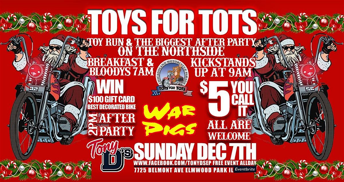 Toys For Tots Run & Afterparty Warpigs Live at Tony D's