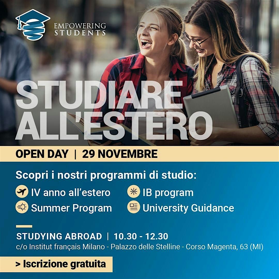 Open Day \u2013 Studiare all\u2019Estero