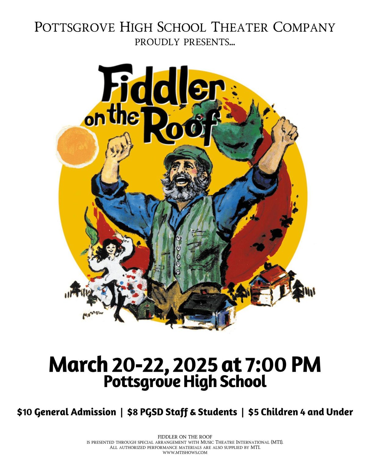 Pottsgrove HS Theater presents... Fiddler on the Roof!