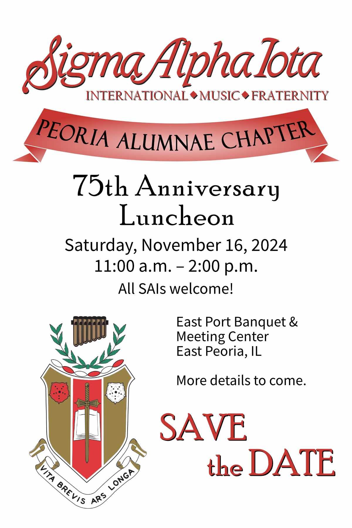 SAI Peoria Alumnae 75th Anniversary Luncheon