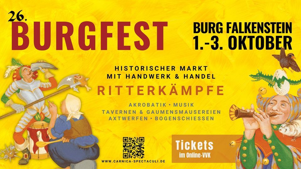 26. Burgfest auf der Burg Falkenstein (Harz)
