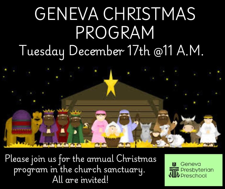 Geneva Christmas Program