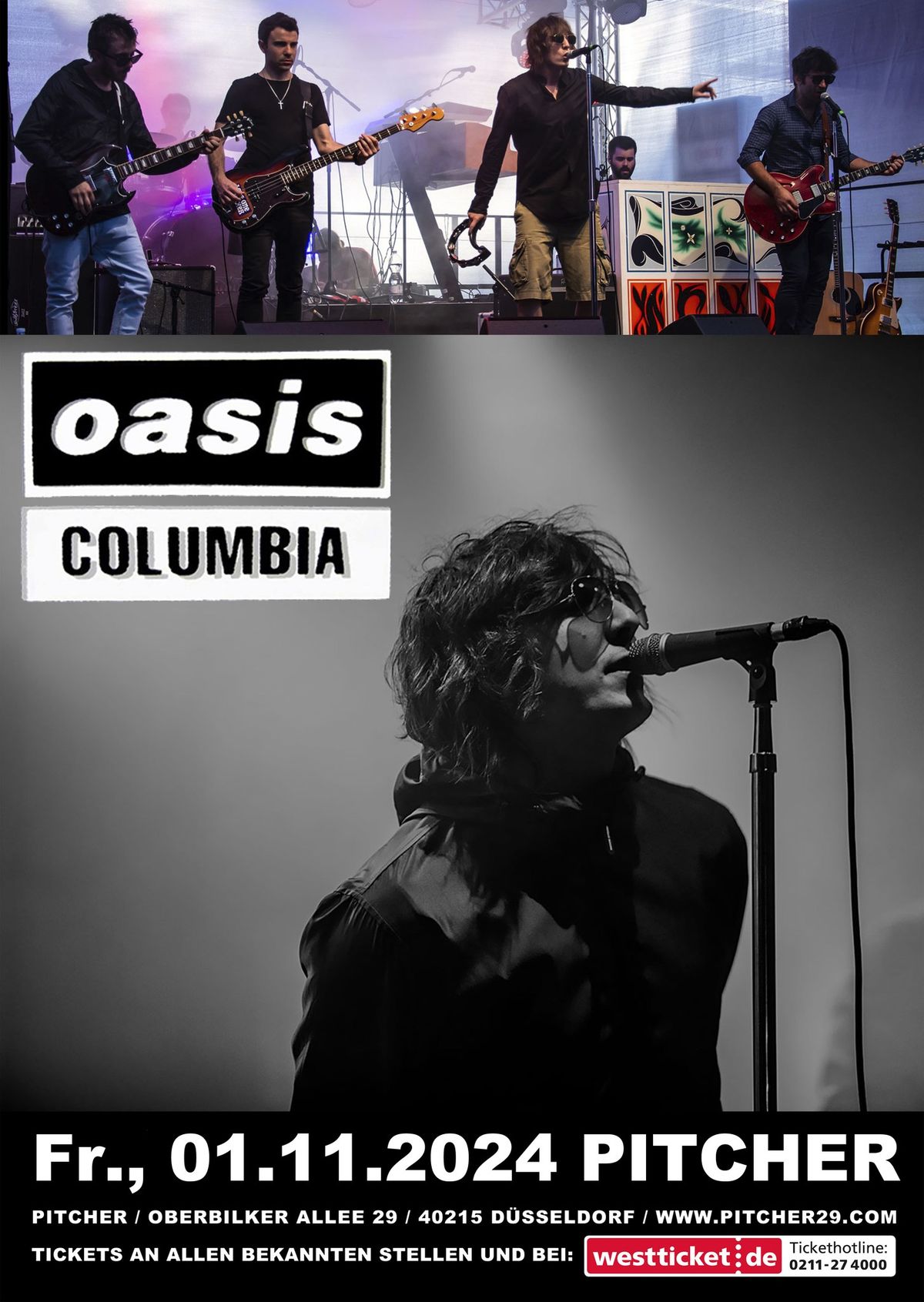ACHTUNG NEUER TERMIN: OASIS played by COLUMBIA