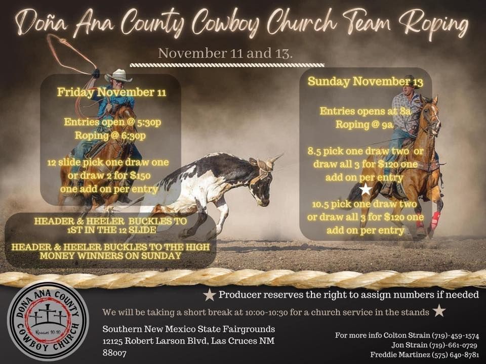 Dona Ana County Cowboy Church Team Roping