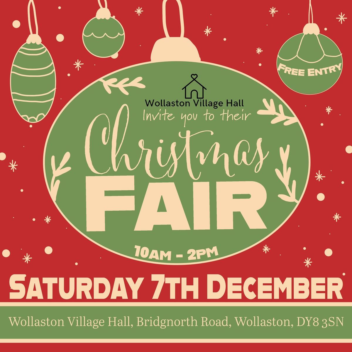 Wollaston Village Hall 1st Christmas Fair