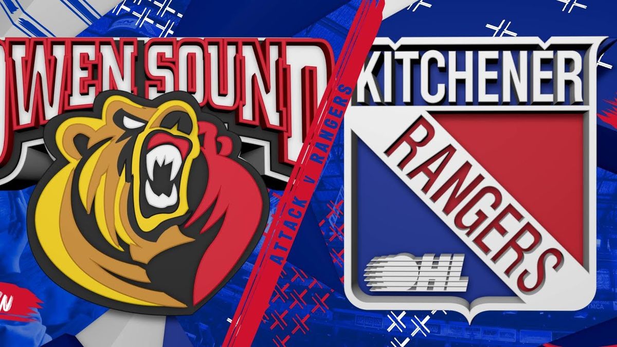 Owen Sound Attack at Kitchener Rangers at Kitchener Memorial Auditorium Complex