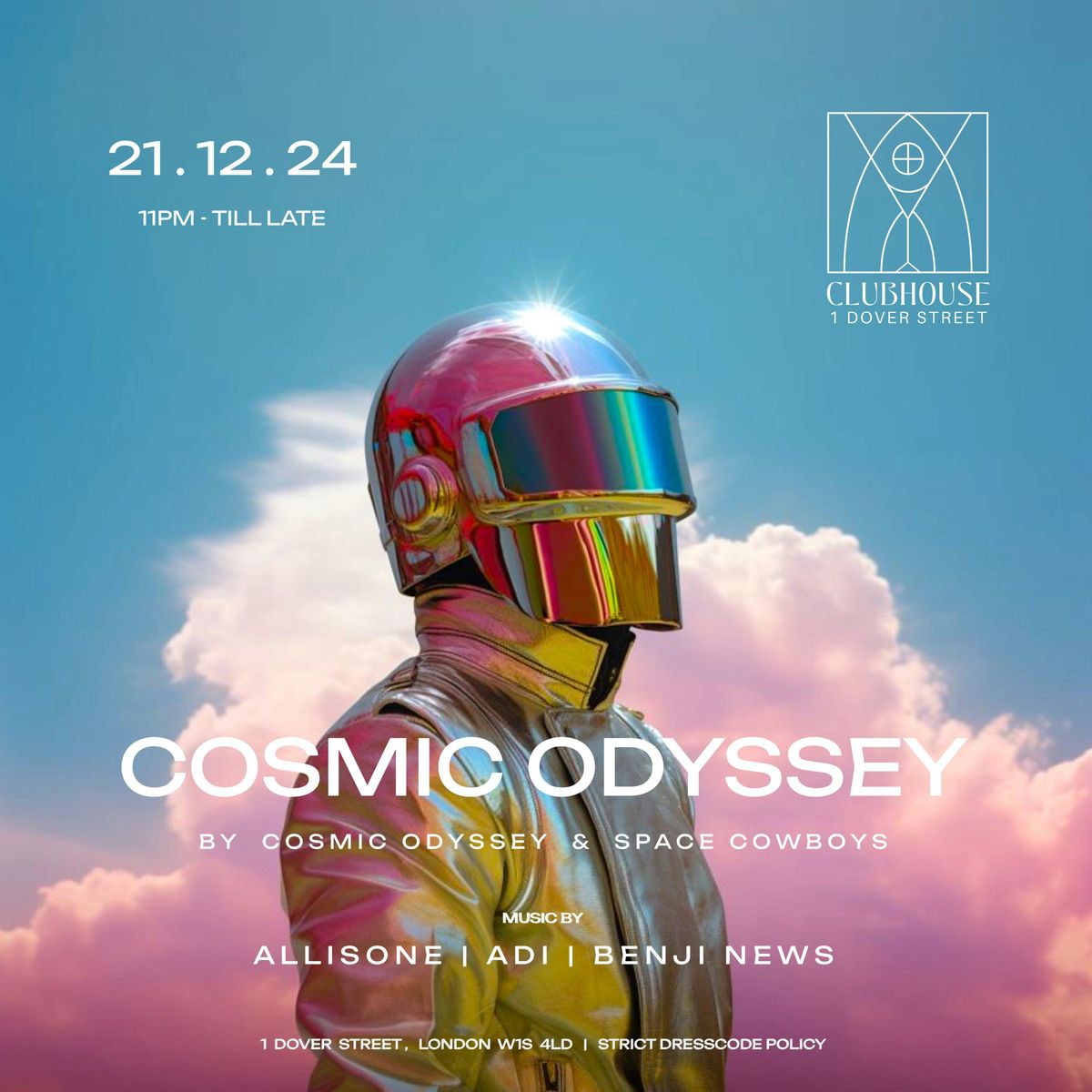 COSMIC ODYSSEY at CLUB HOUSE (Tabu)  - deep tech organic house