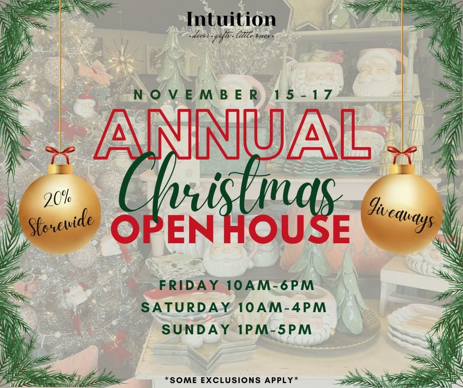 Christmas Open House Weekend