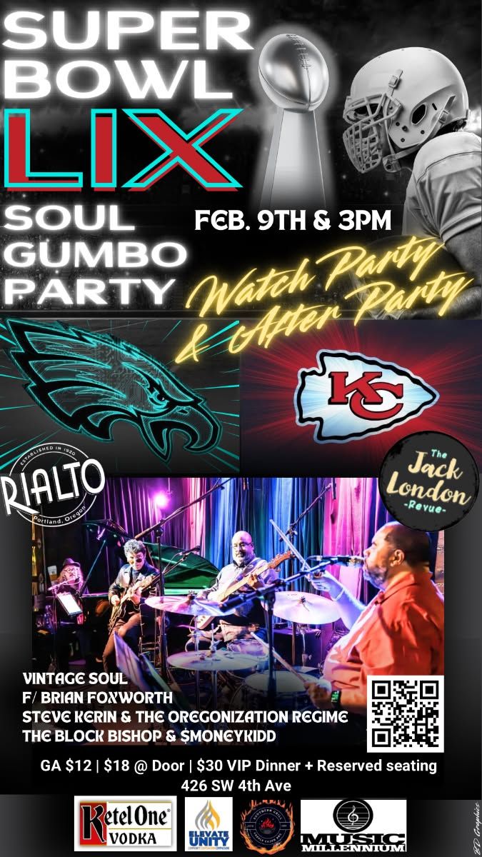 SOUL GUMBO Super Bowl Party LIX feat. Vintage Soul & The Oregonization