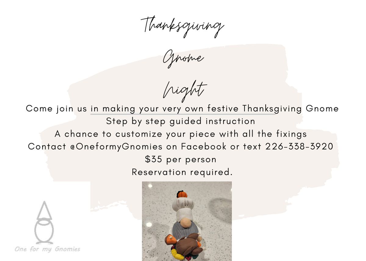 Thanksgiving Gnome Night